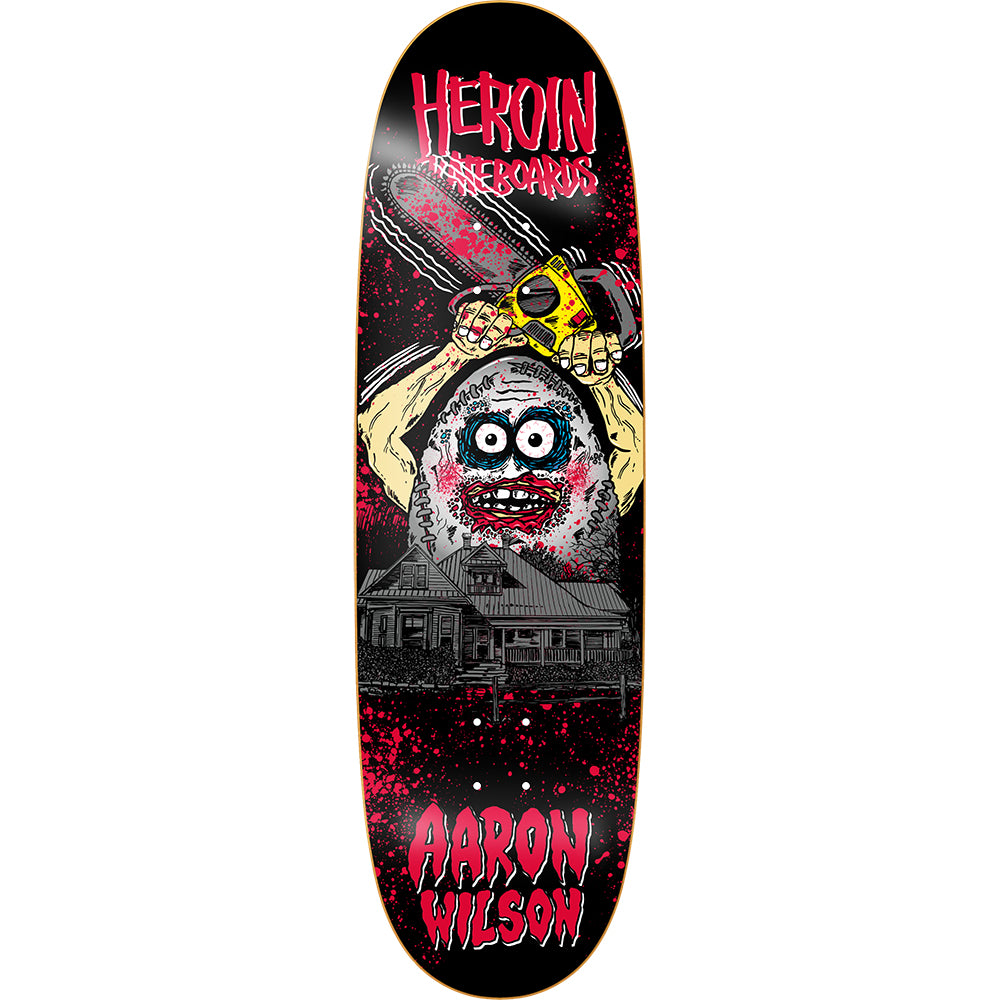 Heroin Aaron Wilson Teggxas Chainsaw 2 Skateboard Deck 8.88"
