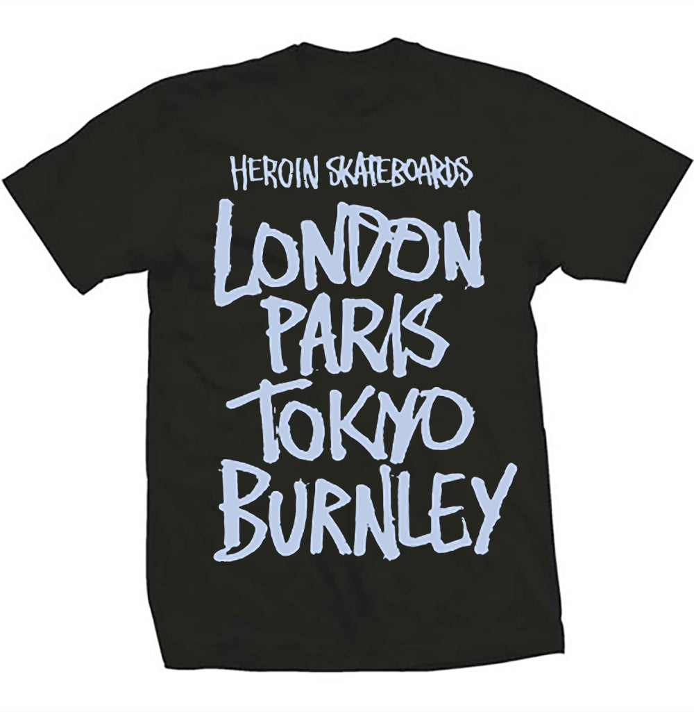 Heroin Burnley Tee Black