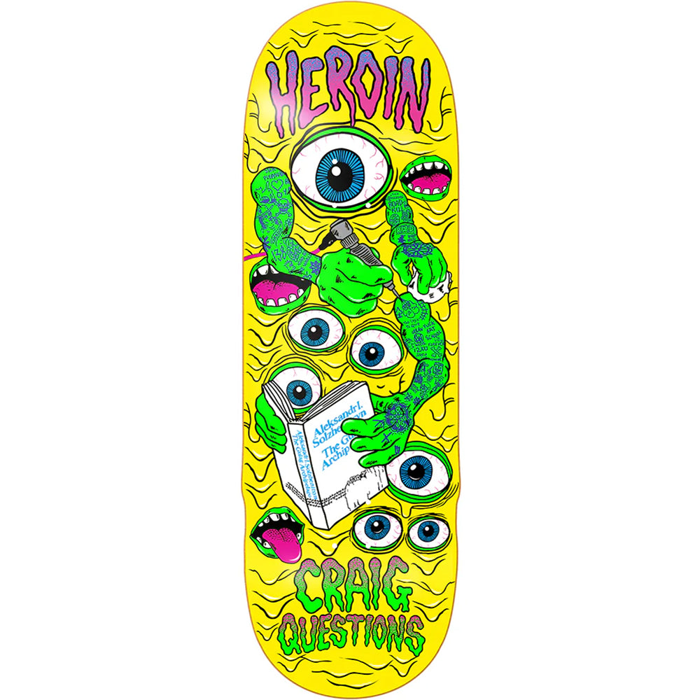 Heroin Craig Questions Mutate Or Die Skateboard Deck 10"