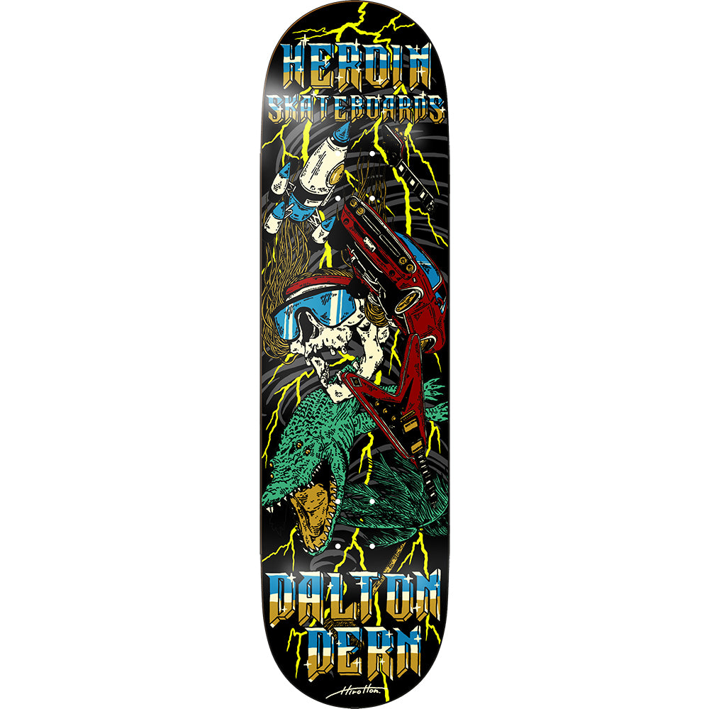 Heroin Dalton Dern Hurricane Skateboard Deck 8.375"