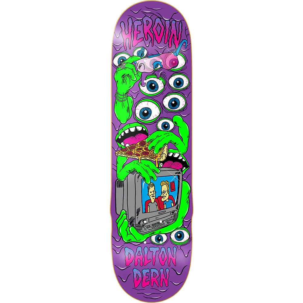 Heroin Dalton Dern Mutate Or Die Skateboard Deck 8.75"