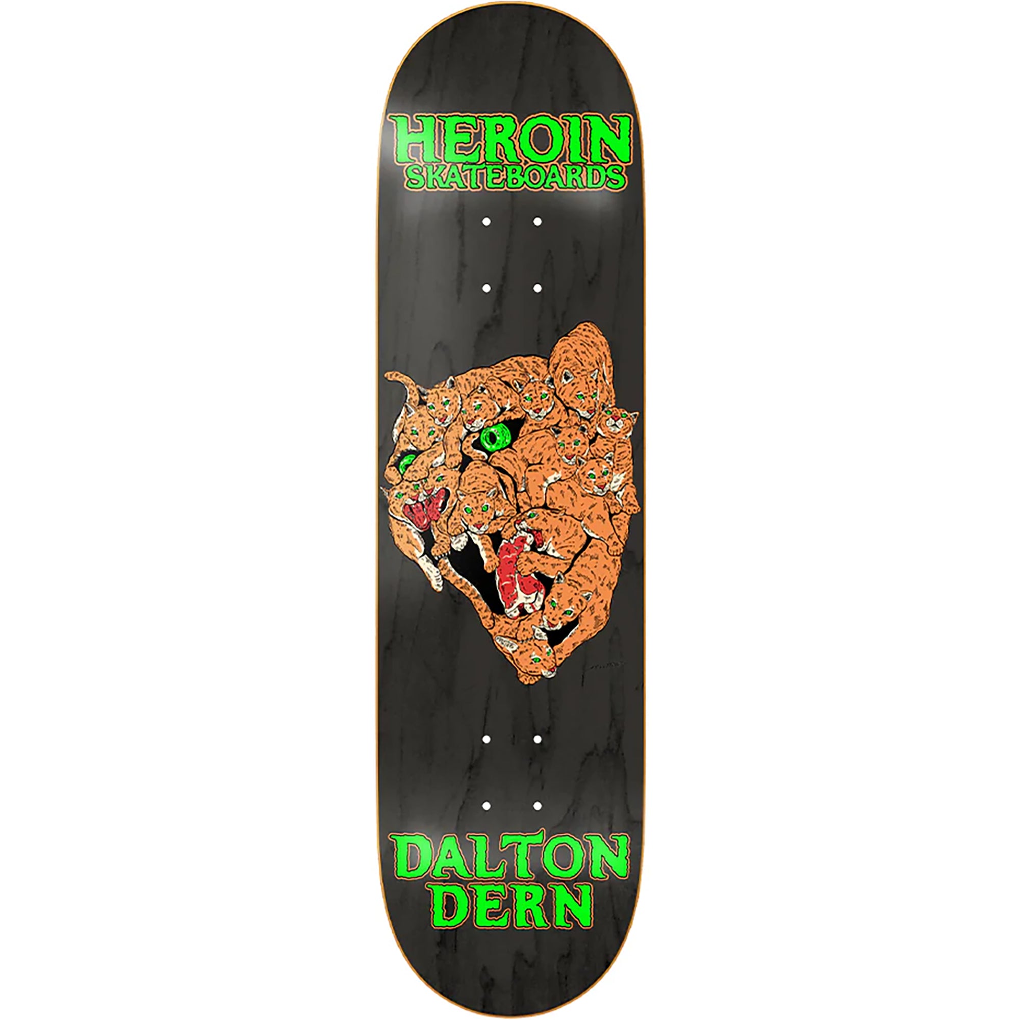 Heroin Dalton Dern Panther Skateboard Deck 8.5"
