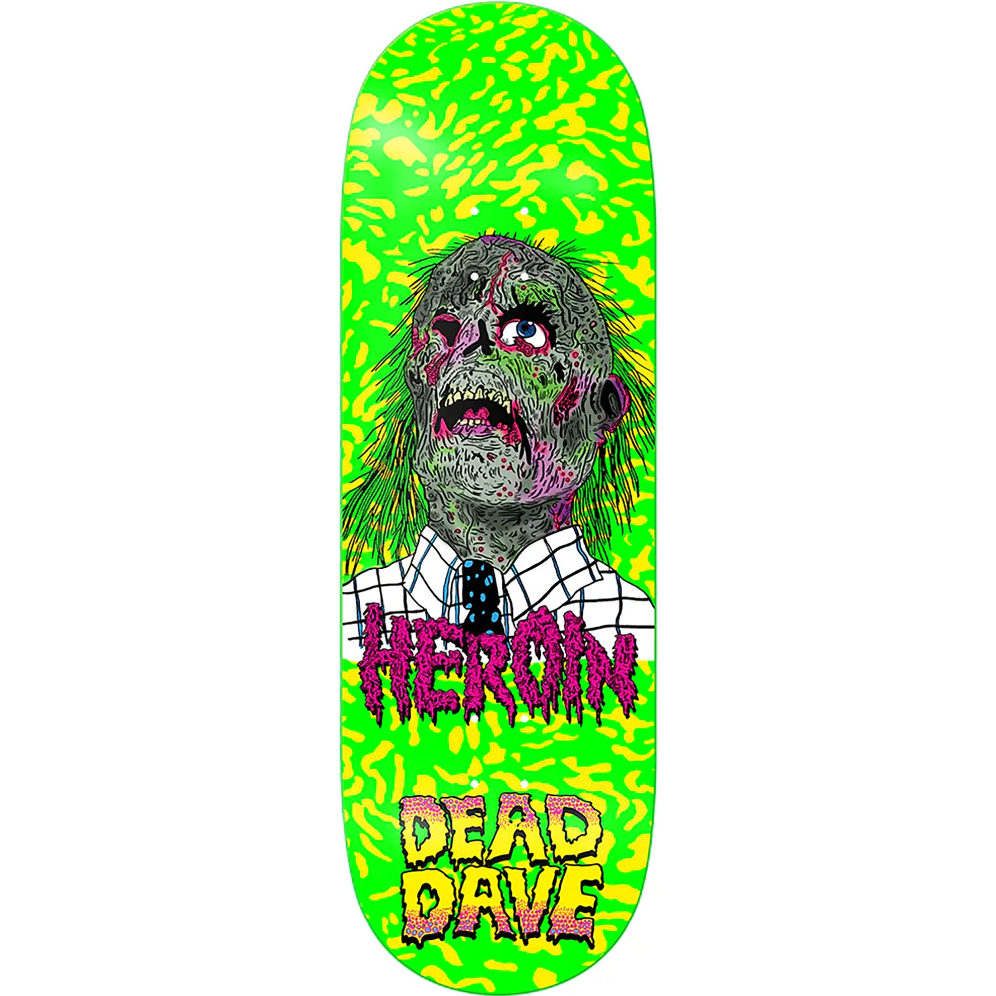 Heroin Dead Dave Dead Head Skateboard Deck 10.25"