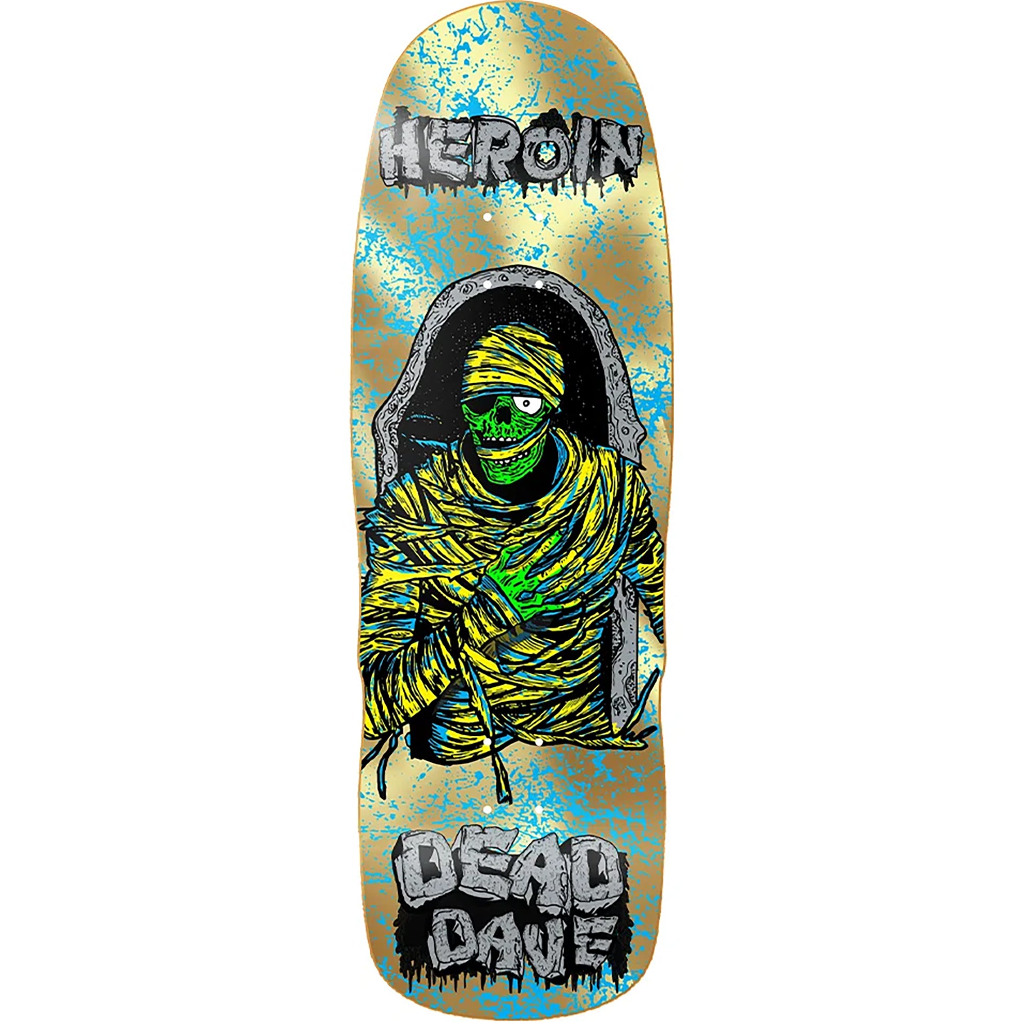Heroin Dead Dave KO2 Mummy Skateboard Deck 10.125"