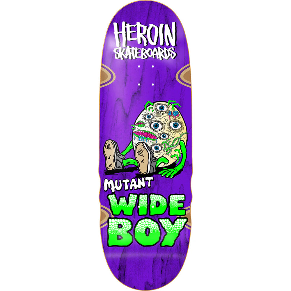 Heroin Mutant Wide Boy Skateboard Deck 10.28"