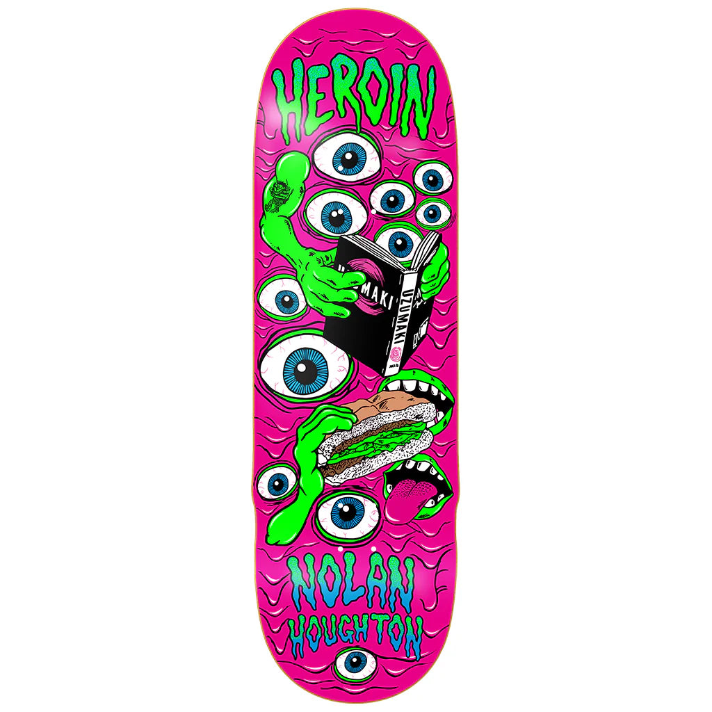 Heroin Nolan Houghton Mutate Or Die Skateboard Deck 9.5"