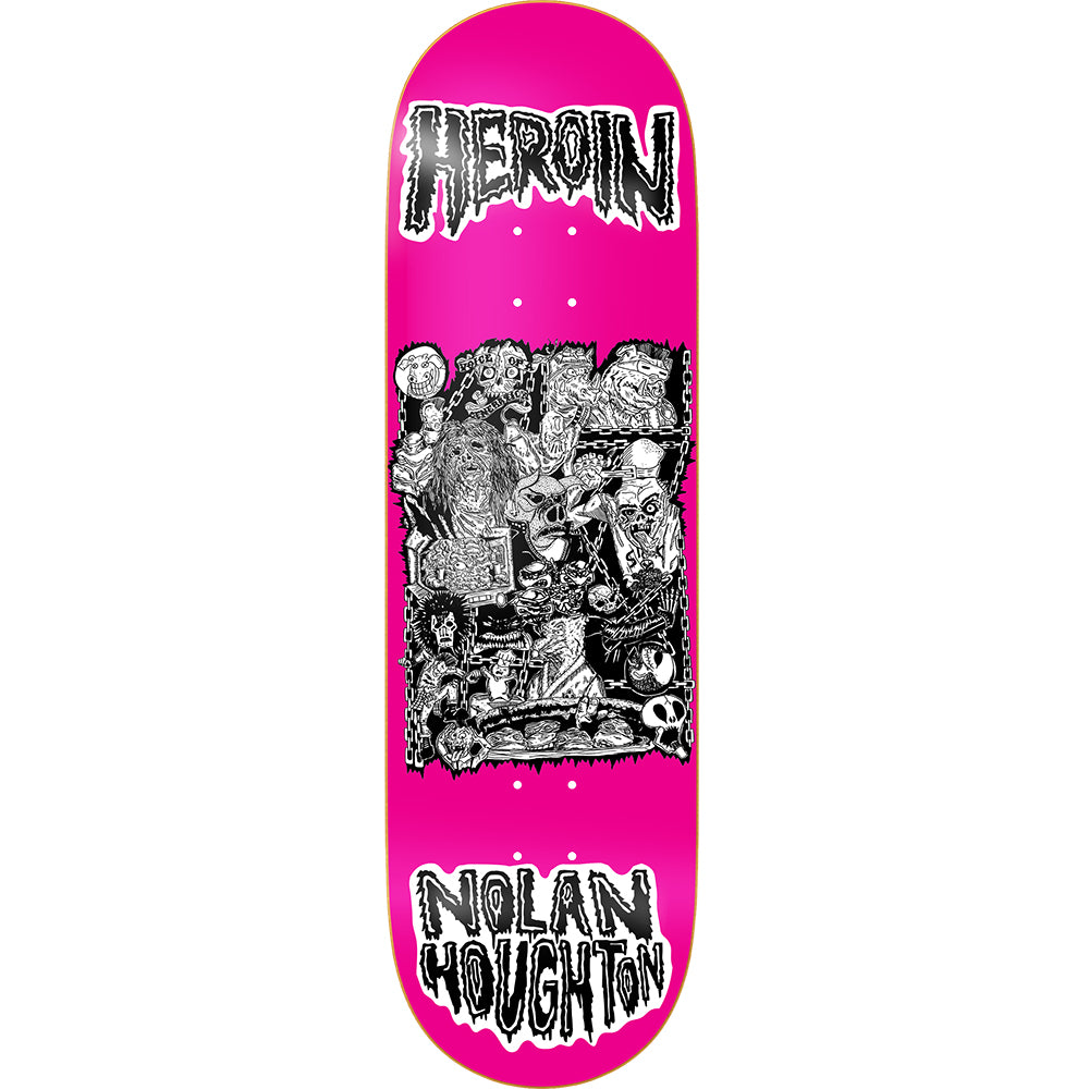 Heroin Nolan Hougthon Allegory Of Fear Skateboard Deck 9.5"