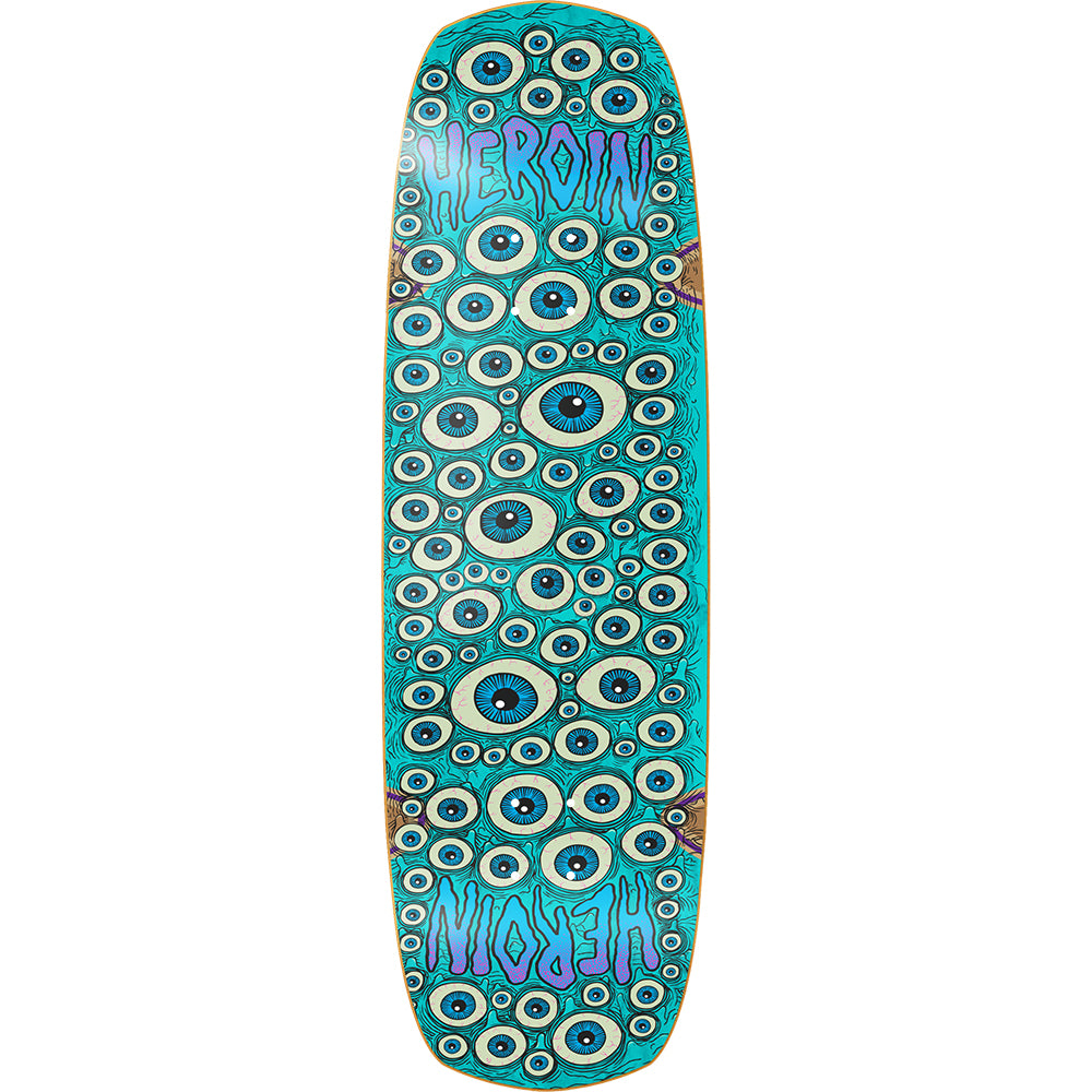 Heroin Seeing Double Shovel Skateboard Deck 9.5"