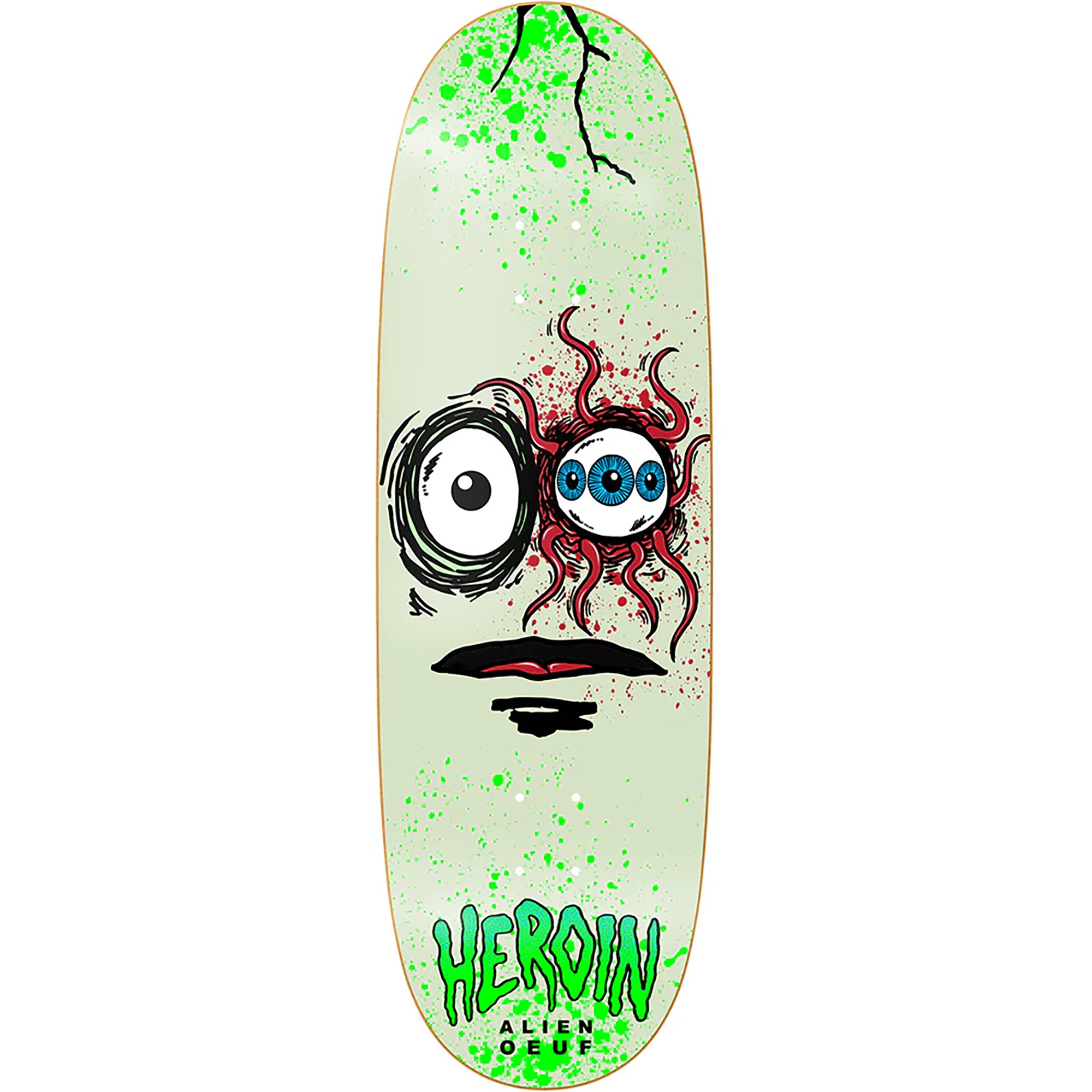 Heroin Space Egg 3 Skateboard Deck 10"