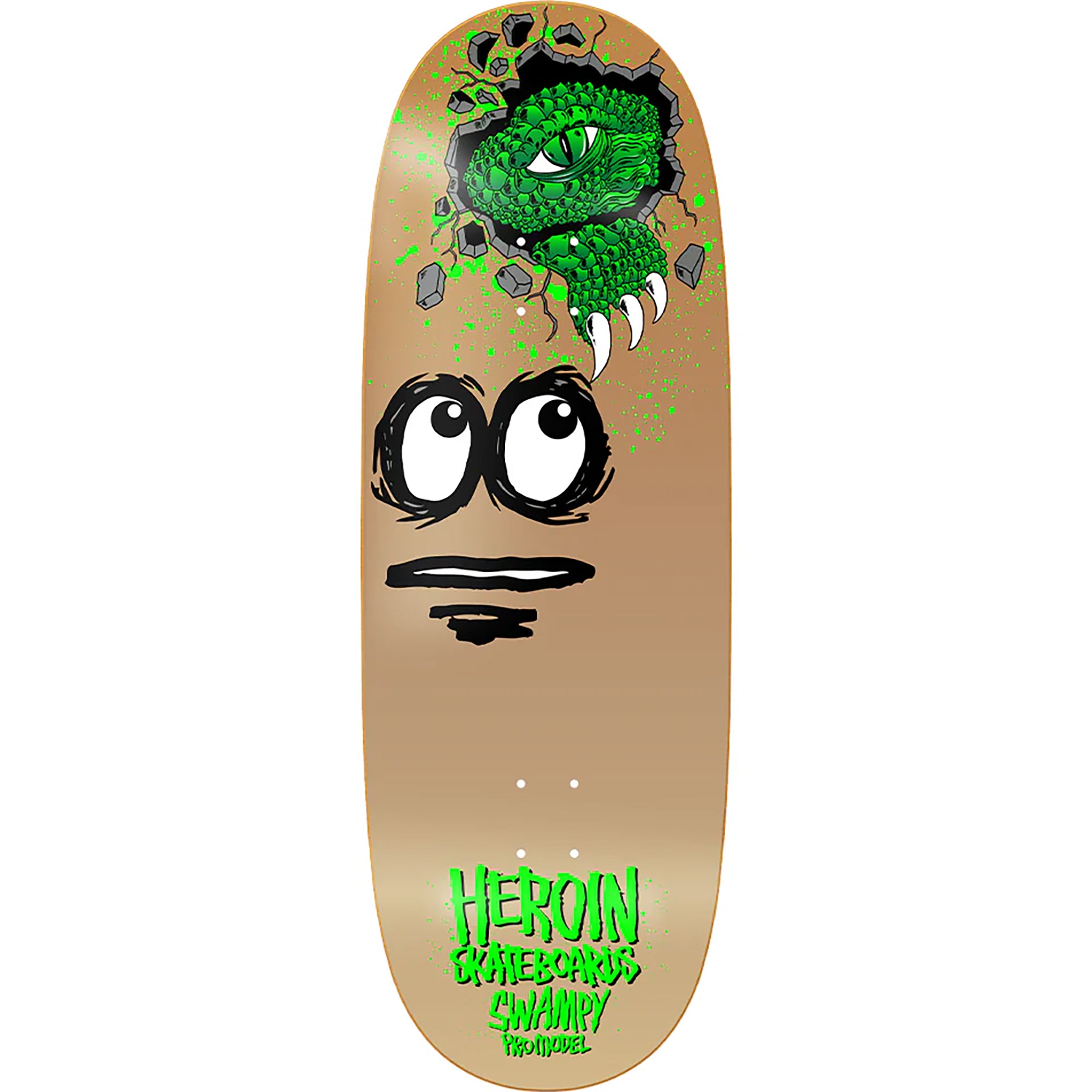 Heroin Swampy Egg Skateboard Deck 11"