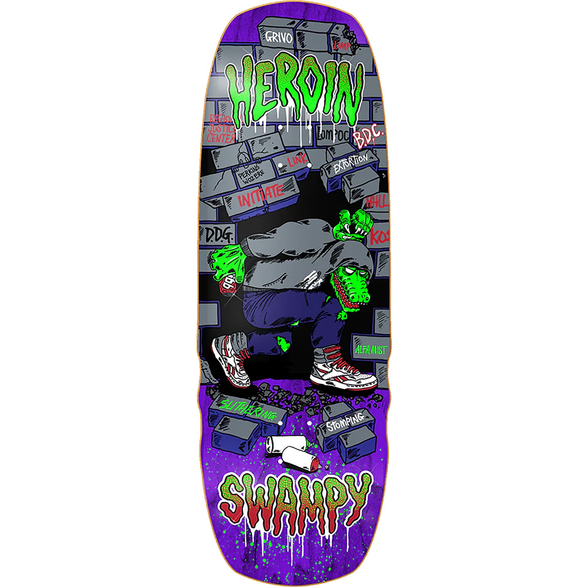 Heroin Swampy Stomp Skateboard Deck 10.5"