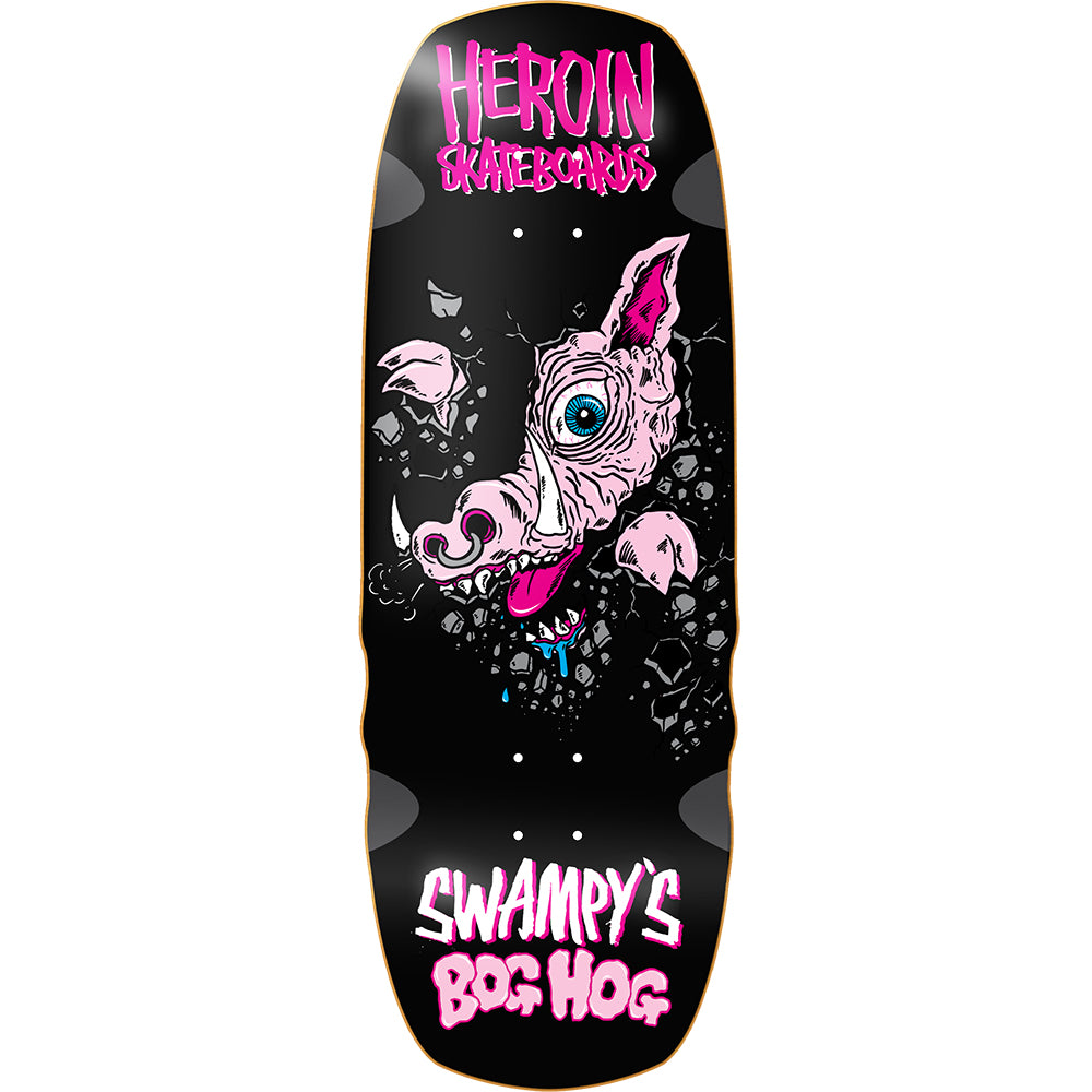 Heroin Swampy's Bog Hog Skateboard Deck 10.75"
