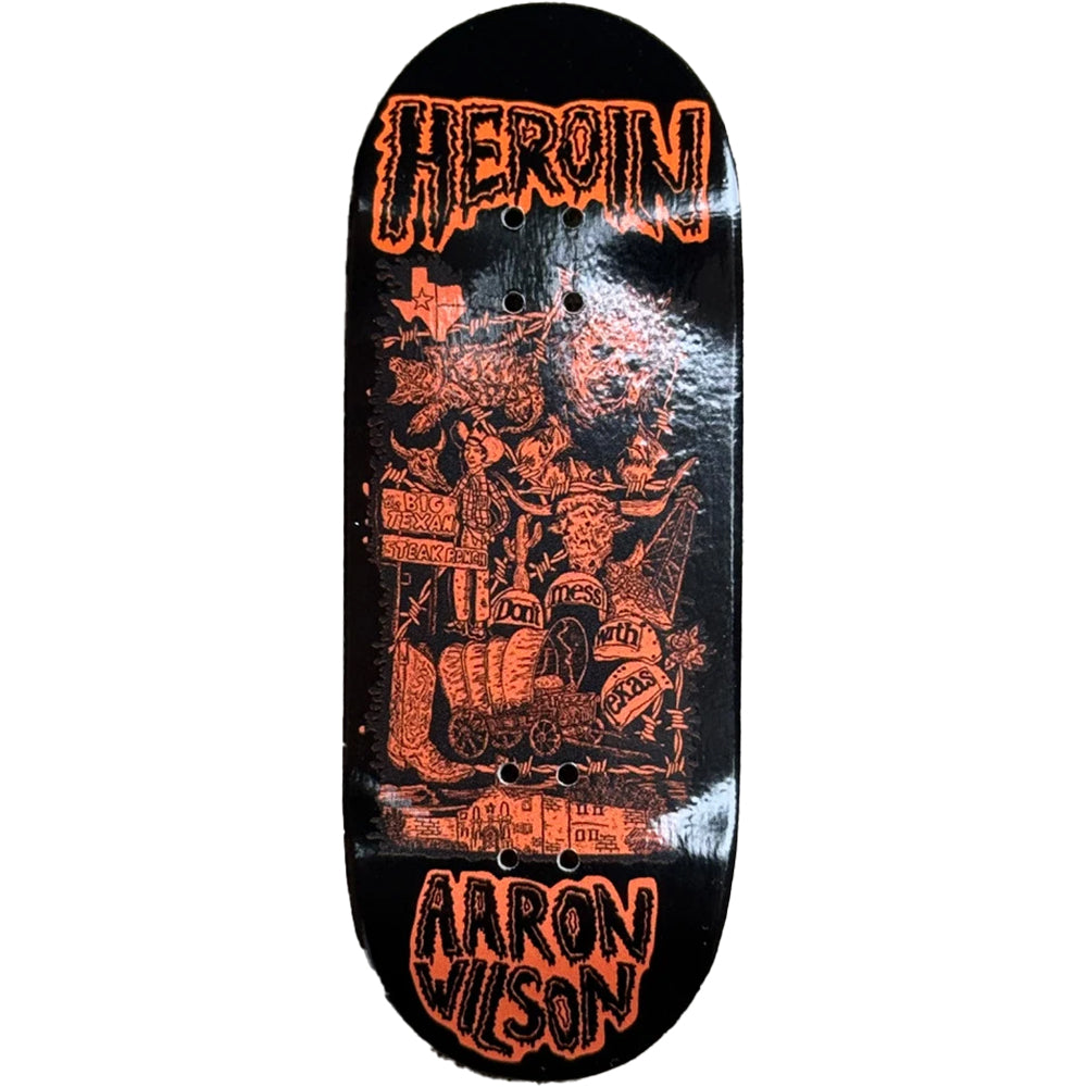 Heroin x Maple Lab Aaron Wilson Allegory of Fear Fingerboard Deck 34mm
