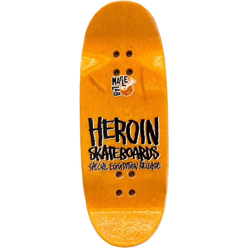 Heroin x Maple Lab Aaron Wilson Teggxas Chainsaw Massacre Fingerboard Deck 36mm