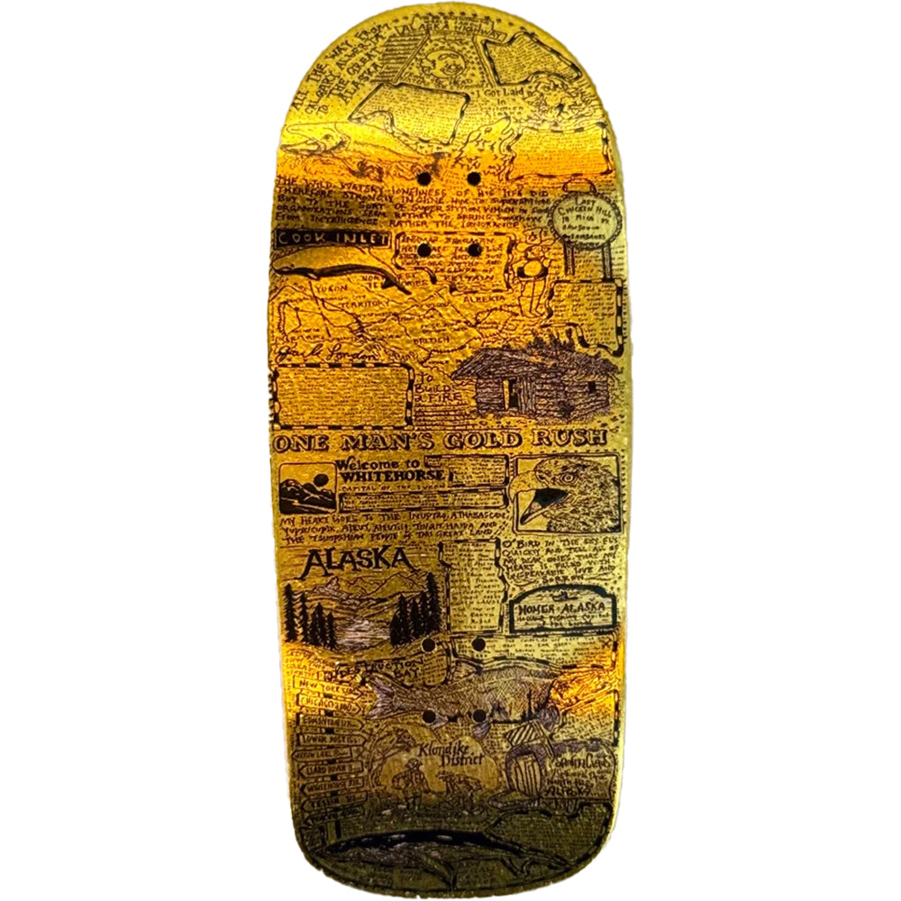 Heroin x Maple Lab Craig Questions Gold Rush Fingerboard Deck 39.5mm