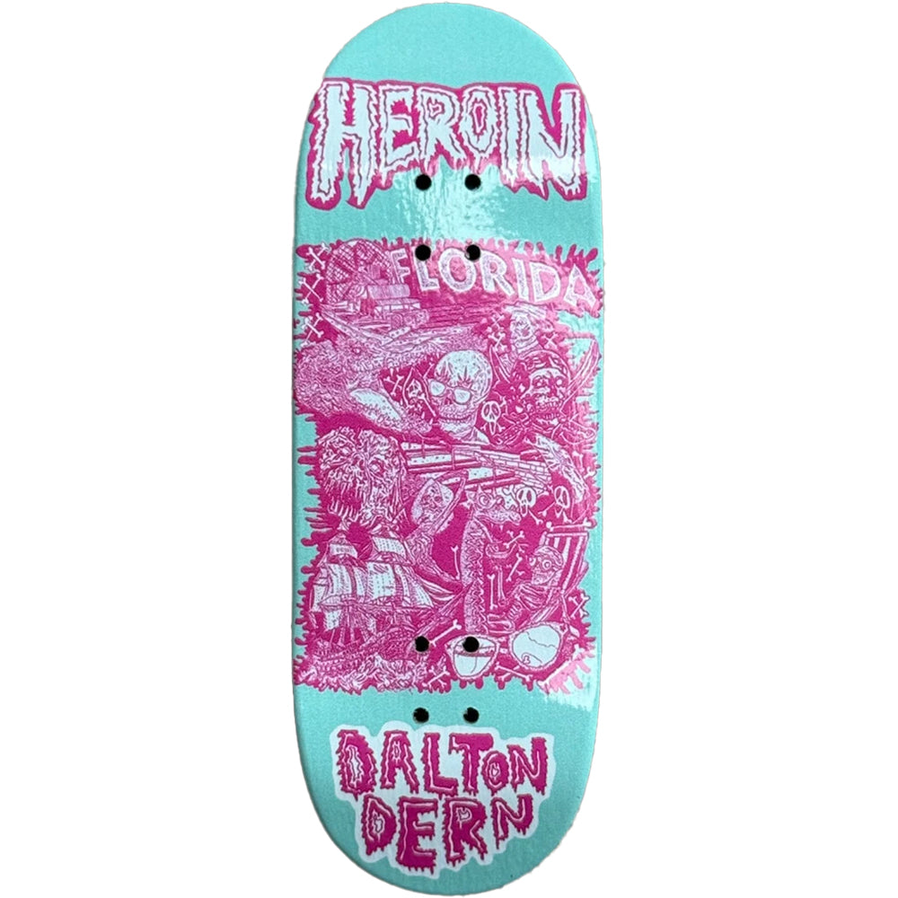 Heroin x Maple Lab Dalton Dern Allegory of Fear Fingerboard Deck 34mm