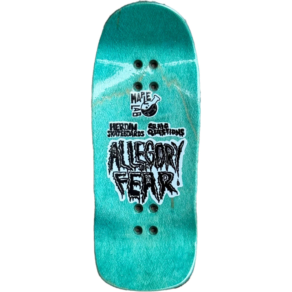 Heroin x Maple Lab Dead Dave Allegory of Fear Fingerboard Deck 38mm