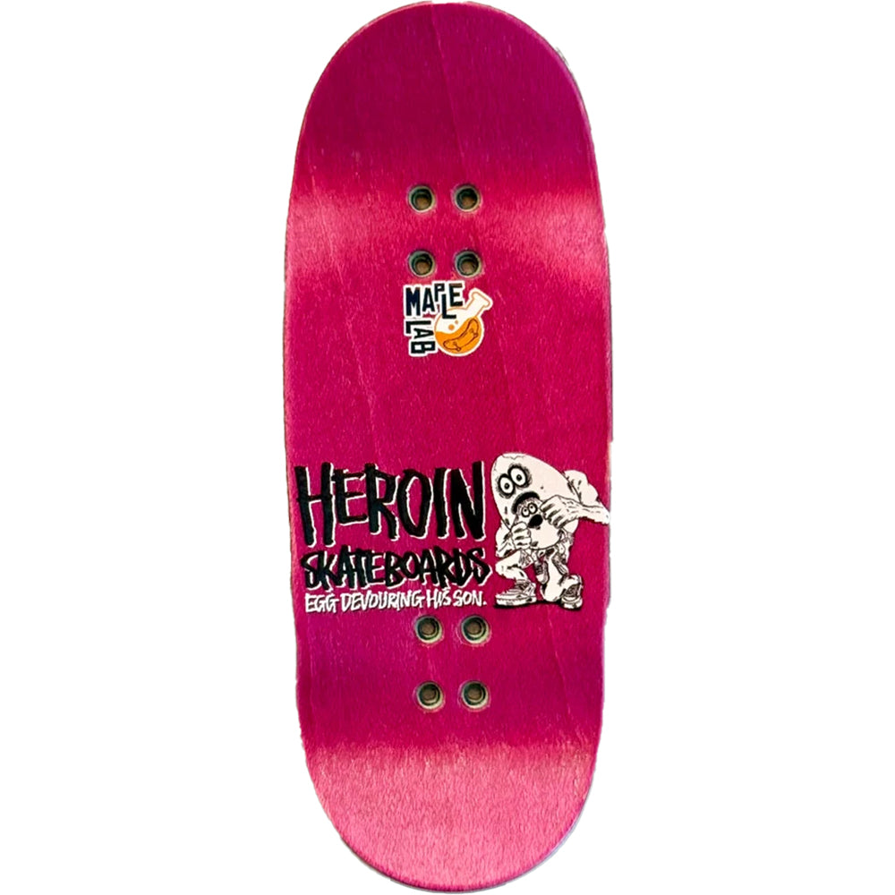 Heroin x Maple Lab Egg Eater Fingerboard Deck 38mm