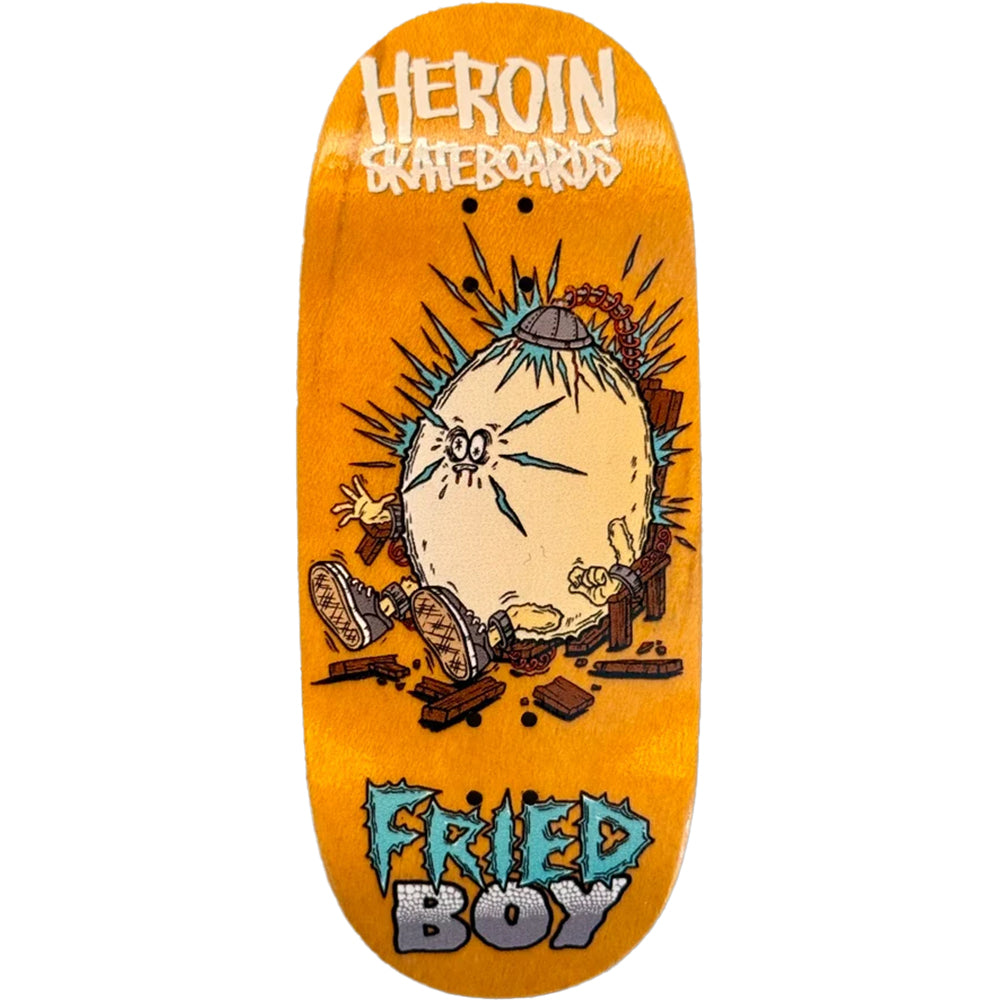 Heroin x Maple Lab Fried Boy Fingerboard Deck 40mm