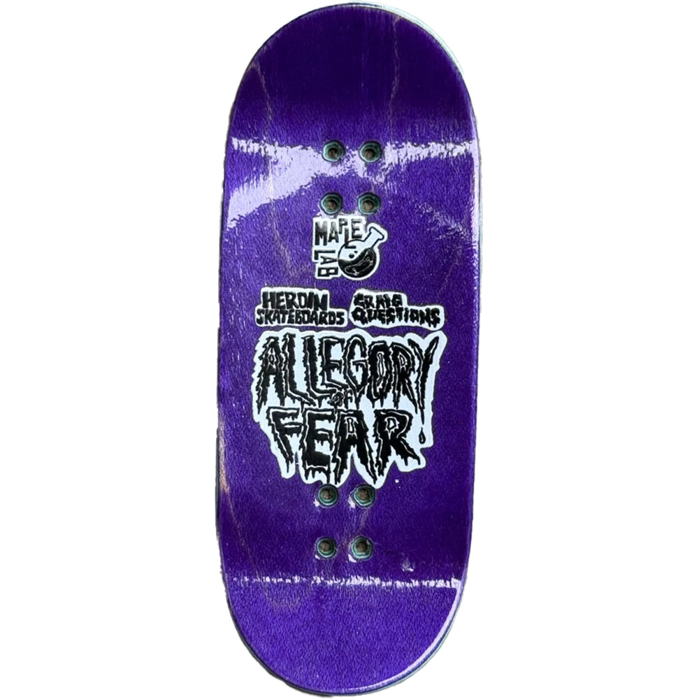 Heroin x Maple Lab Nolan Houghton Allegory of Fear Fingerboard Deck 38mm