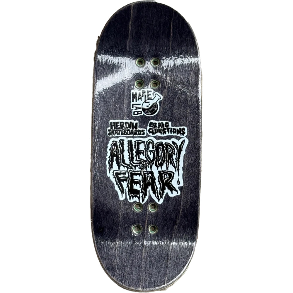 Heroin x Maple Lab Swampy Allegory of Fear Fingerboard Deck 38mm