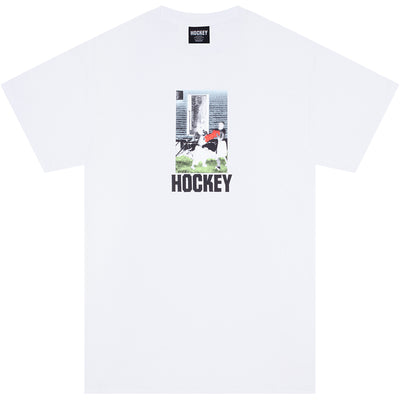 Hockey Front Yard Tee White