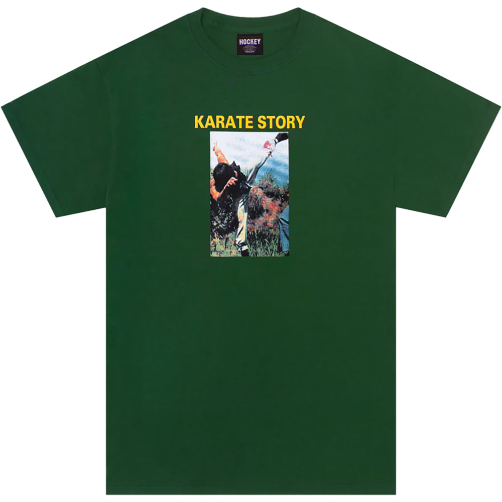 Hockey Karate Story Tee Dark Green
