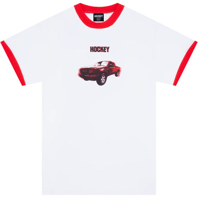 Hockey Red Ranger Ringer Tee White/Red