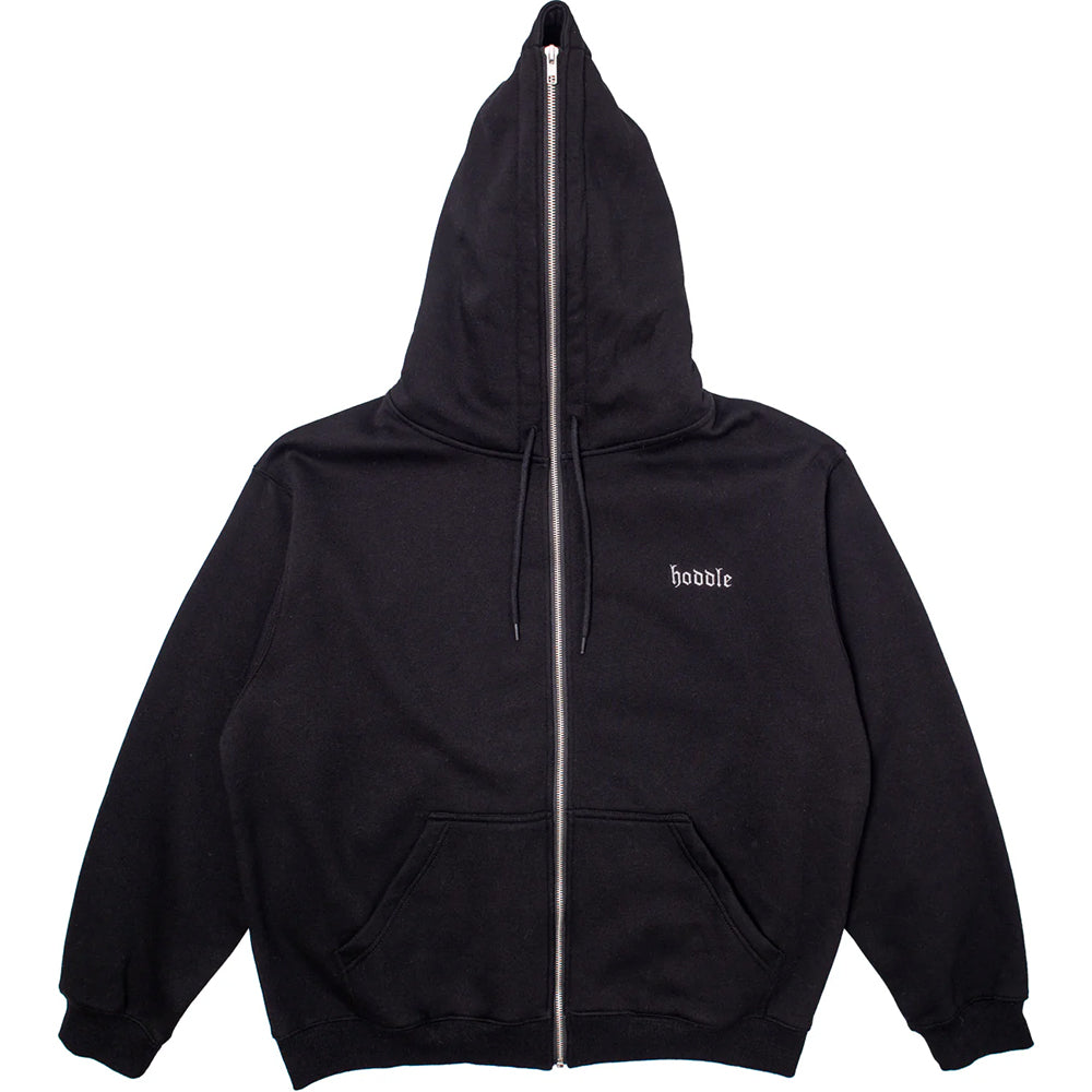 Hoddle Full Length Zip Hood Black