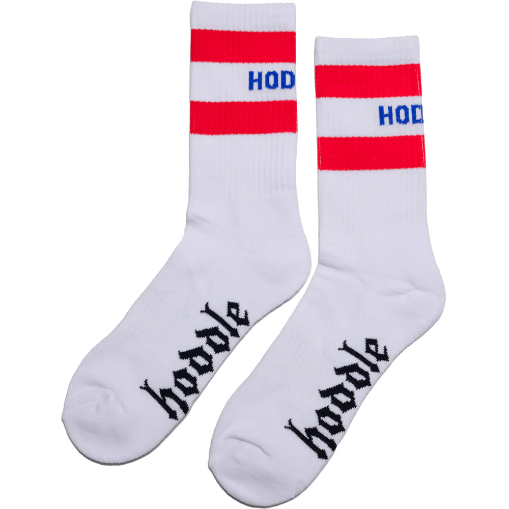 Hoddle Old English Socks White