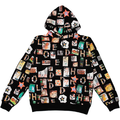 Hoddle Scrapbook Hoodie Black