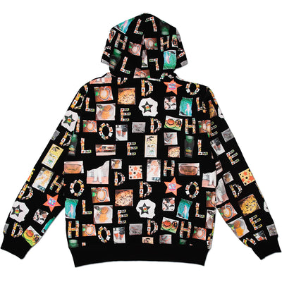 Hoddle Scrapbook Hoodie Black