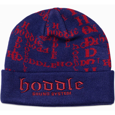 Hoddle Sound System Beanie Dark Navy/Garnet