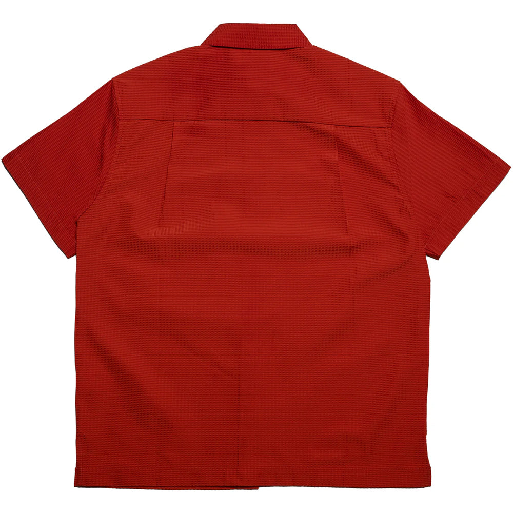 Hoddle Thorn Seersucker Shirt Rust
