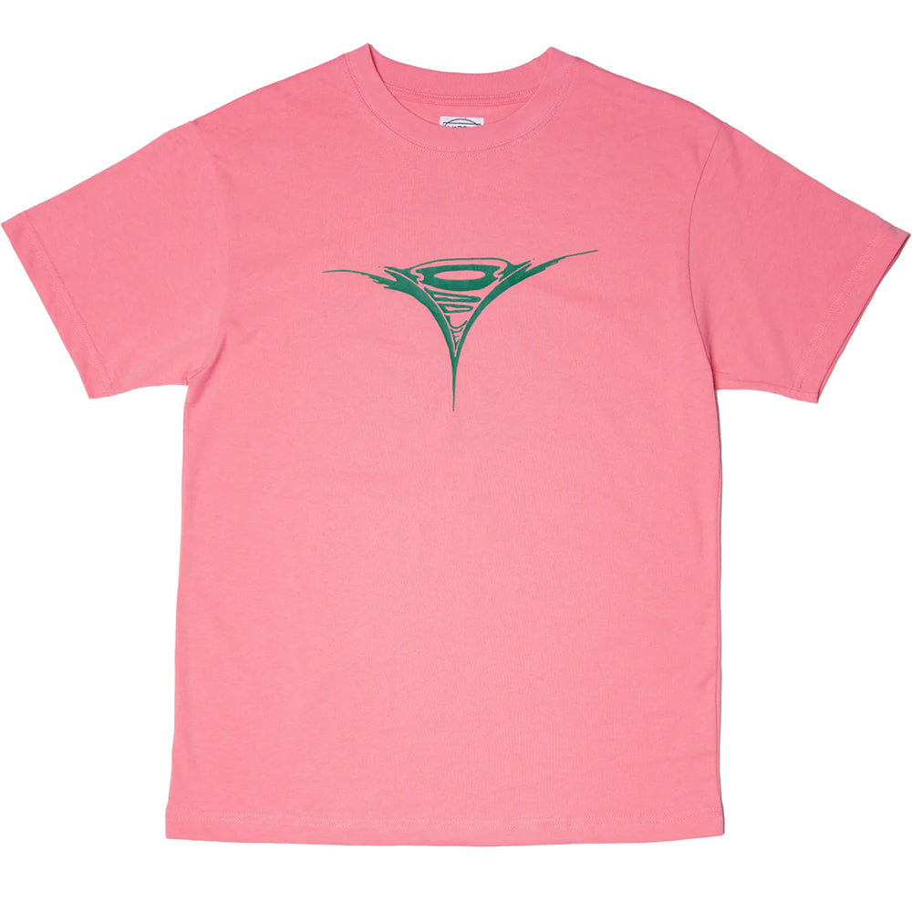 Hoddle Turbo Dolphin Logo Tee Washed Pink/Green