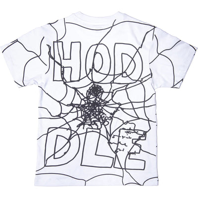 Hoddle Web All Over Print Tee White/Black
