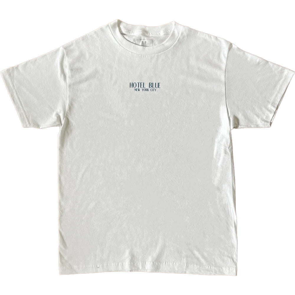 Hotel Blue Logo Tee White/Blue