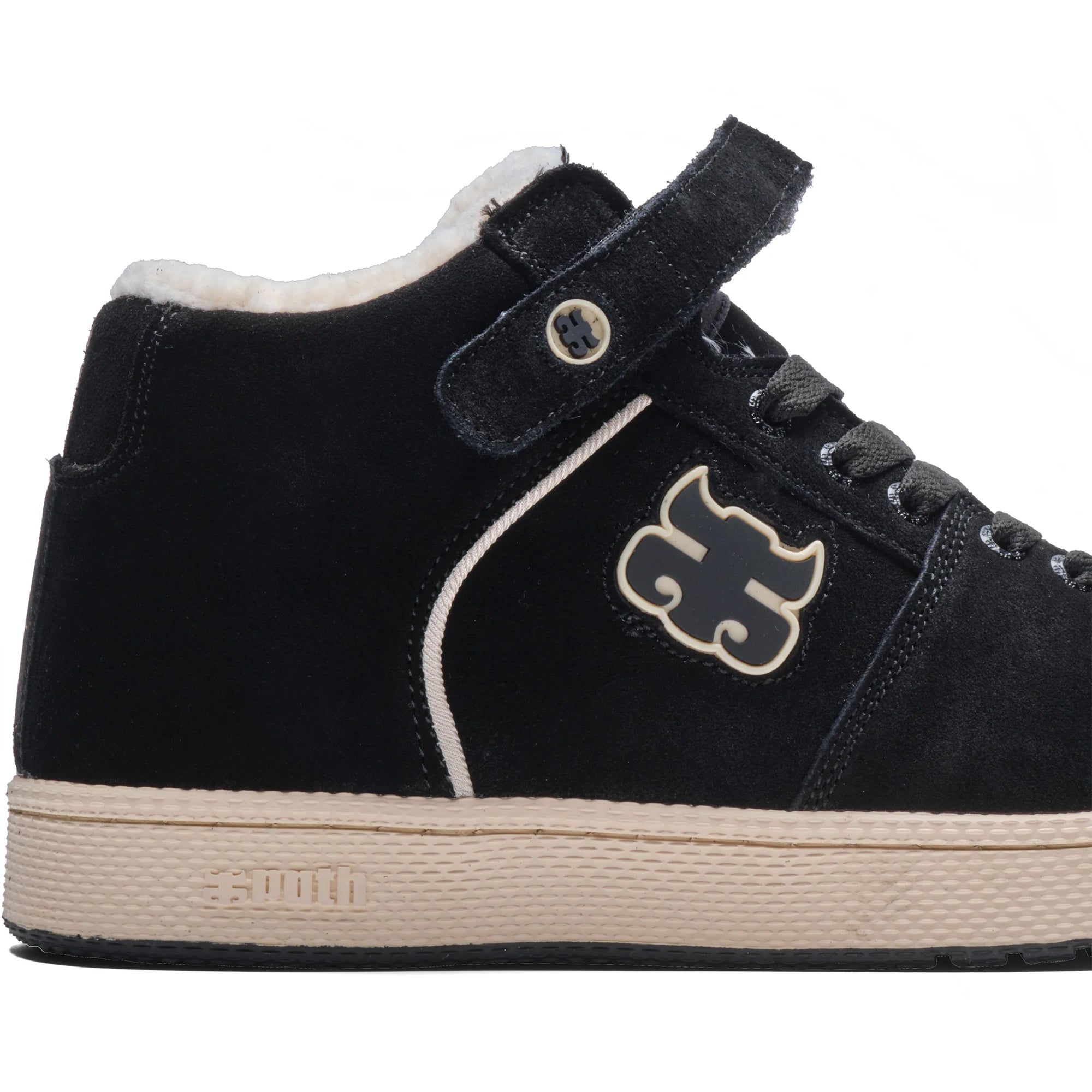 IPath Grasshopper Shoes Black Waxed Suede/Shearling