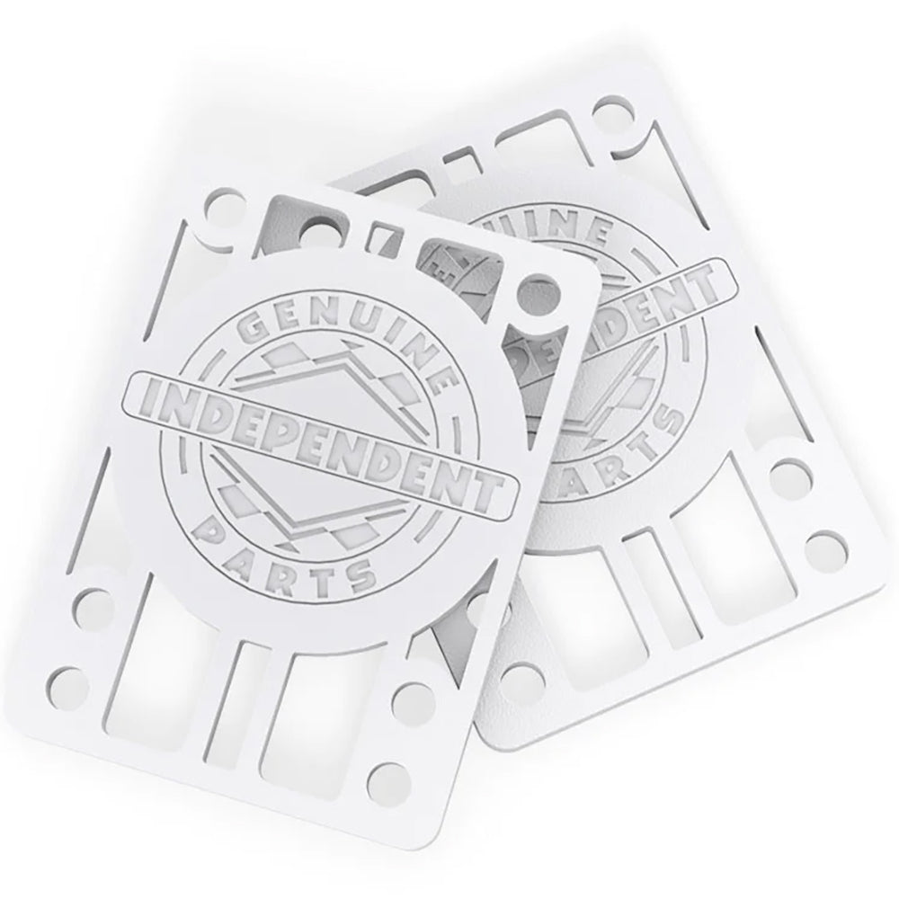 Independent Genuine Parts Risers White ⅛"