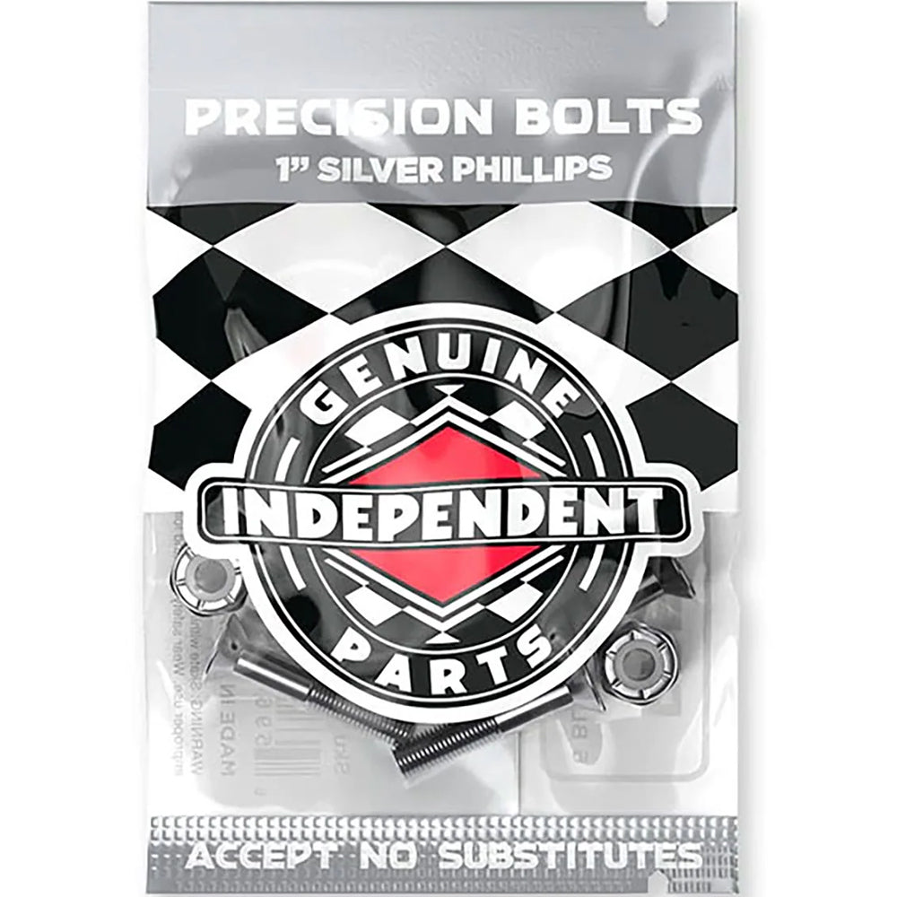 Independent Genuine Parts Skateboard Hardware Phillips Black/Silver 1"