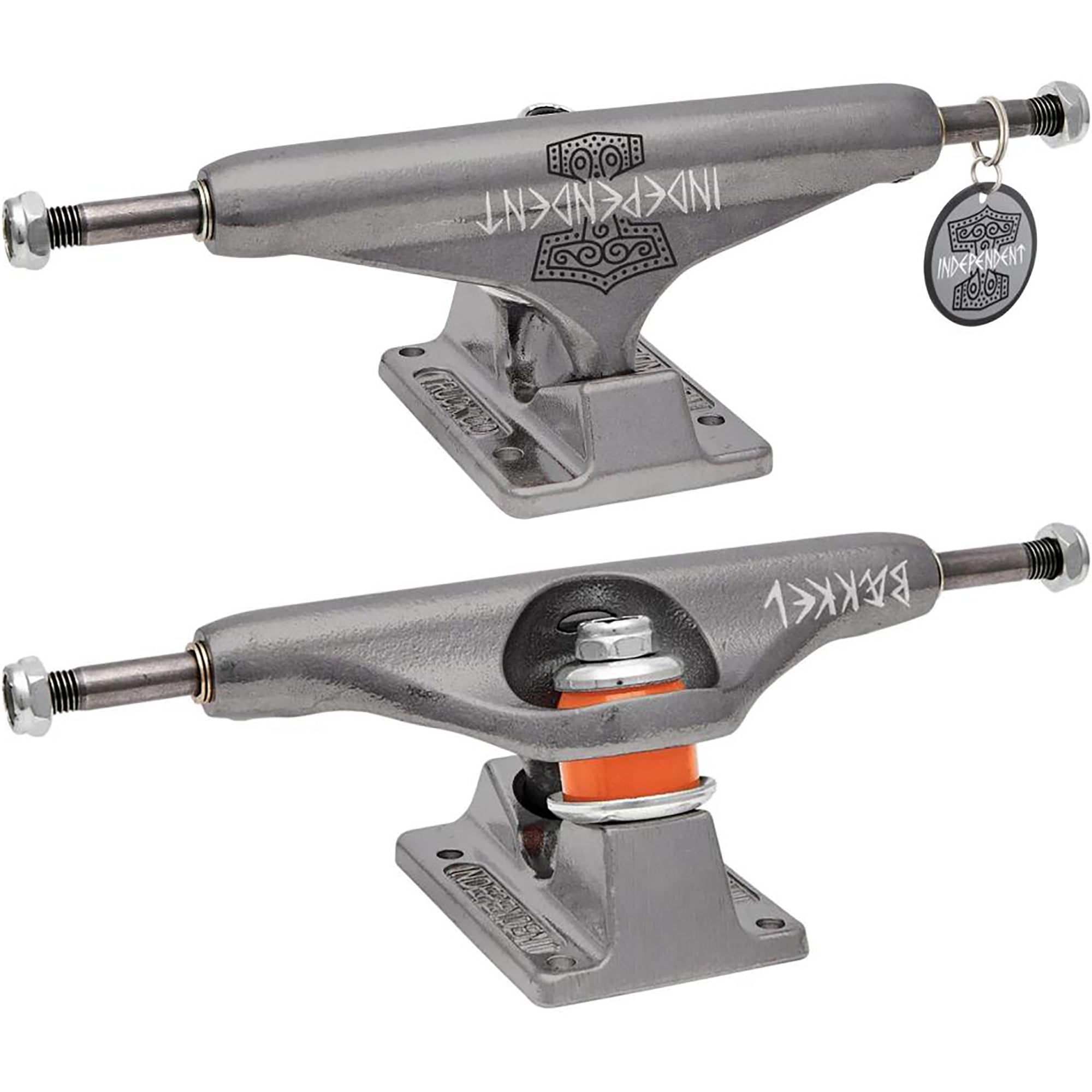 Independent Kevin Baekkel Grey Stage 11 Hollow 144 Skateboard Trucks 8.25"