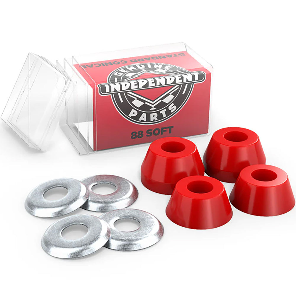 Independent Genuine Parts Soft 88a Conical Red Skateboard Cushions