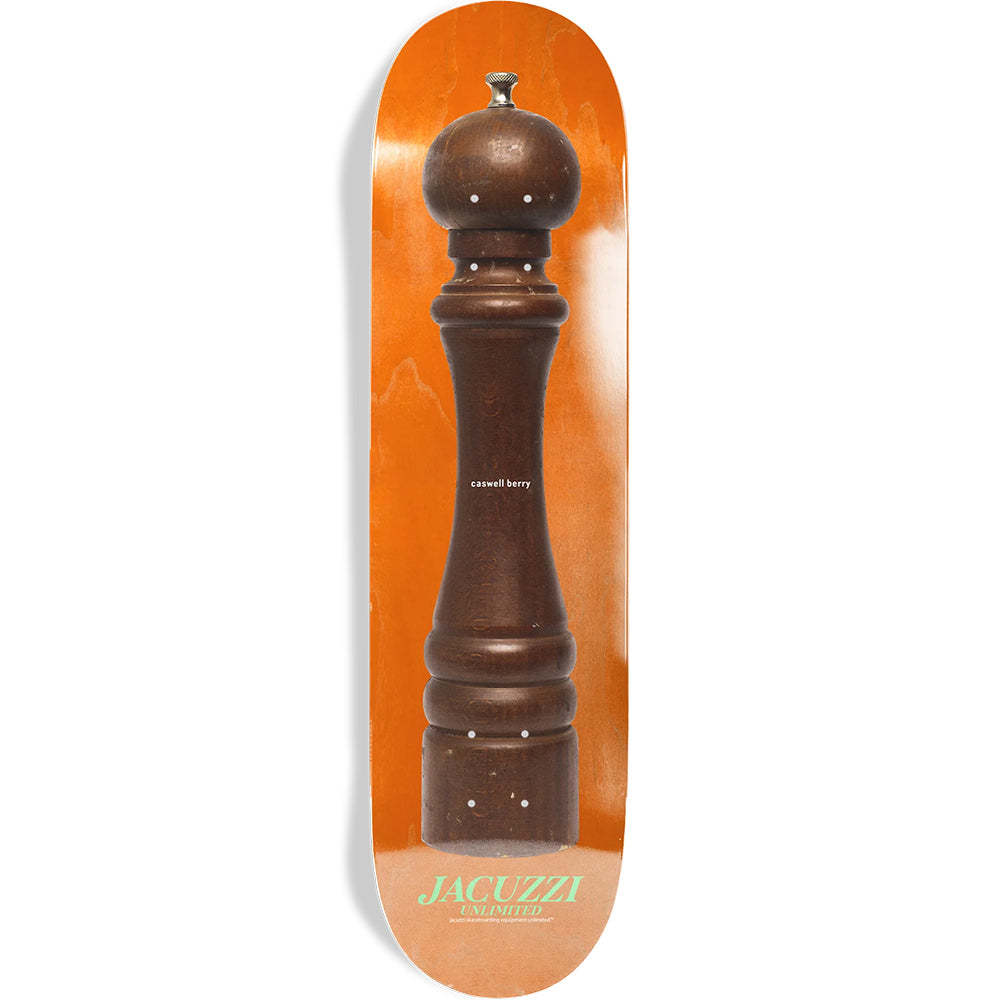 Jacuzzi Unlimited Caswell Berry Pepper Grinder Skateboard Deck 8.25"