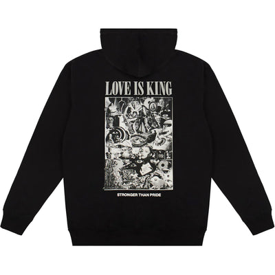 King Spades Pullover Hooded Sweat Black
