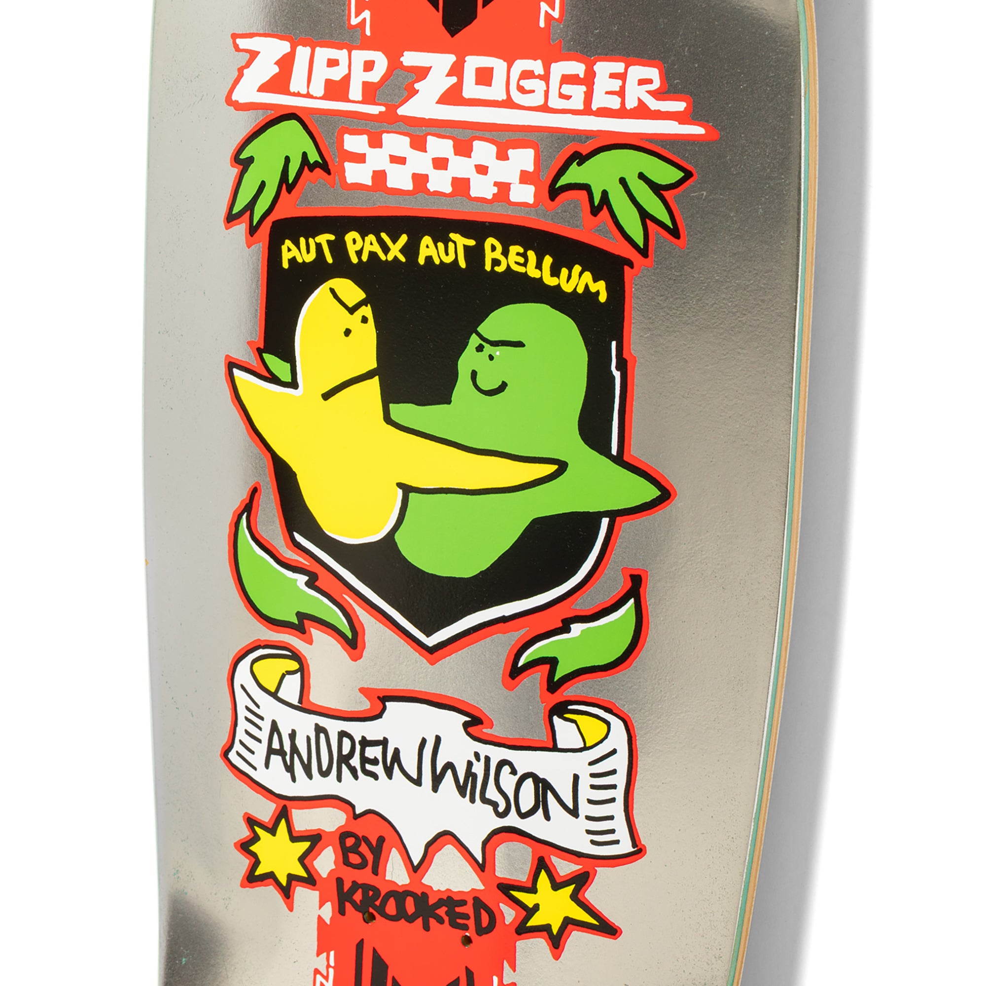 Krooked Andrew Wilson Pro Zogger Skateboard Deck 10.75"