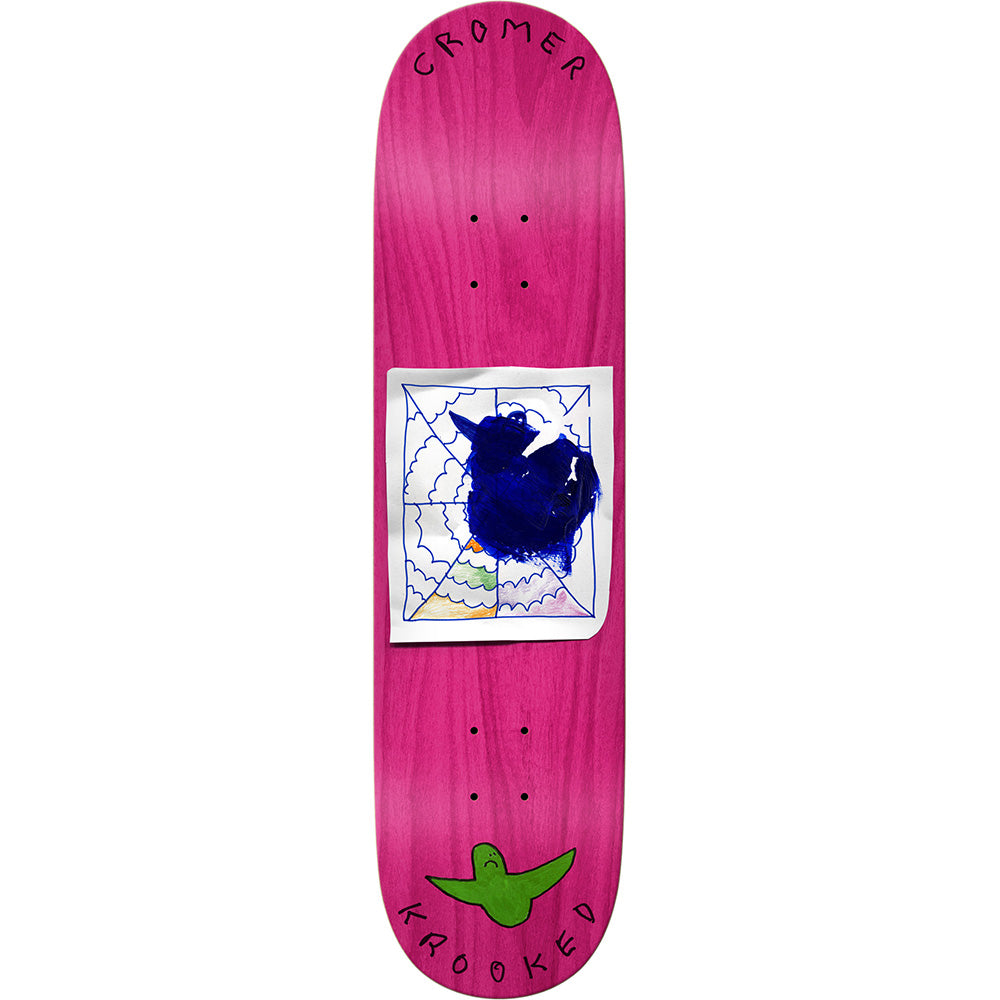 Krooked Brad Cromer Redacted Skateboard Deck 8.06"