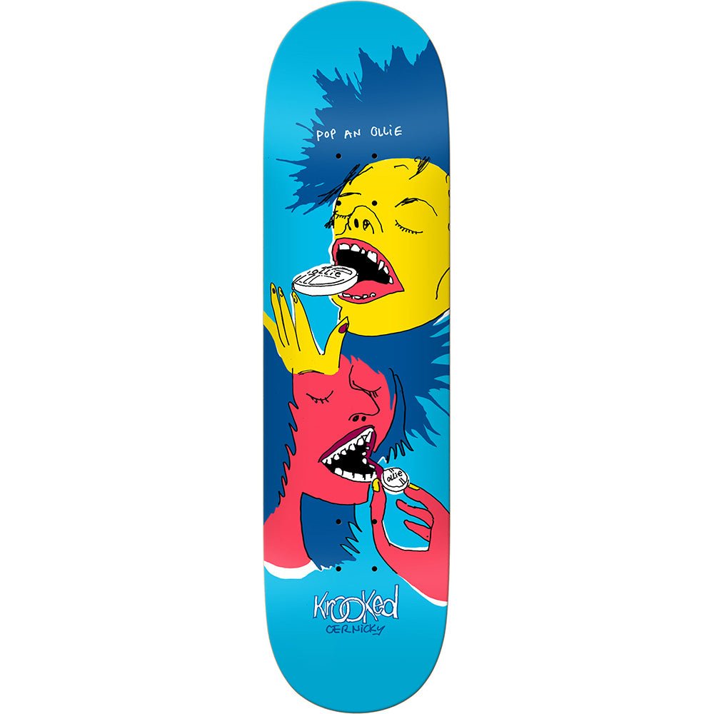 Krooked Eddie Cernicky Popped Skateboard Deck 8.38"