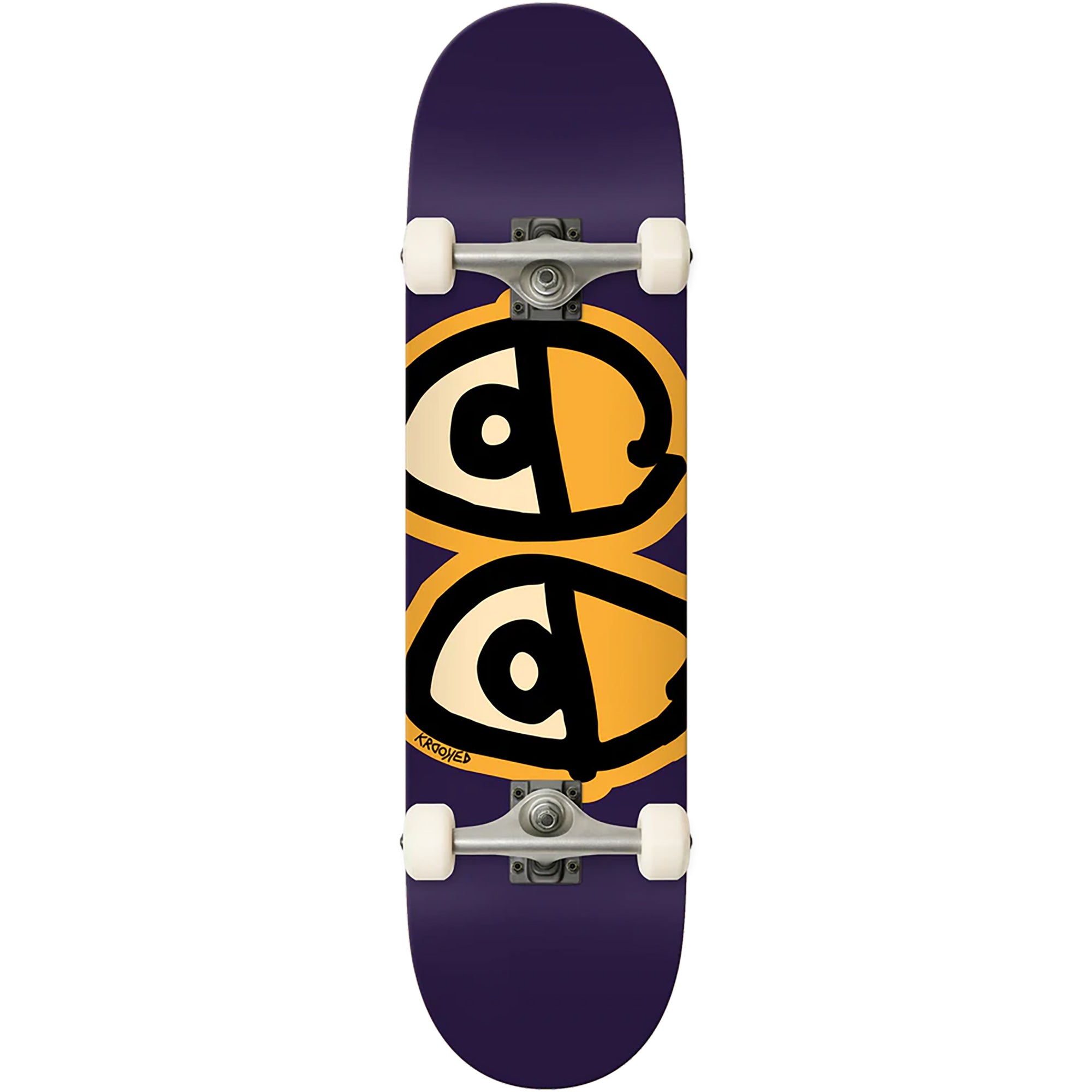 Krooked Glow Eyes Complete Skateboard 8.25"