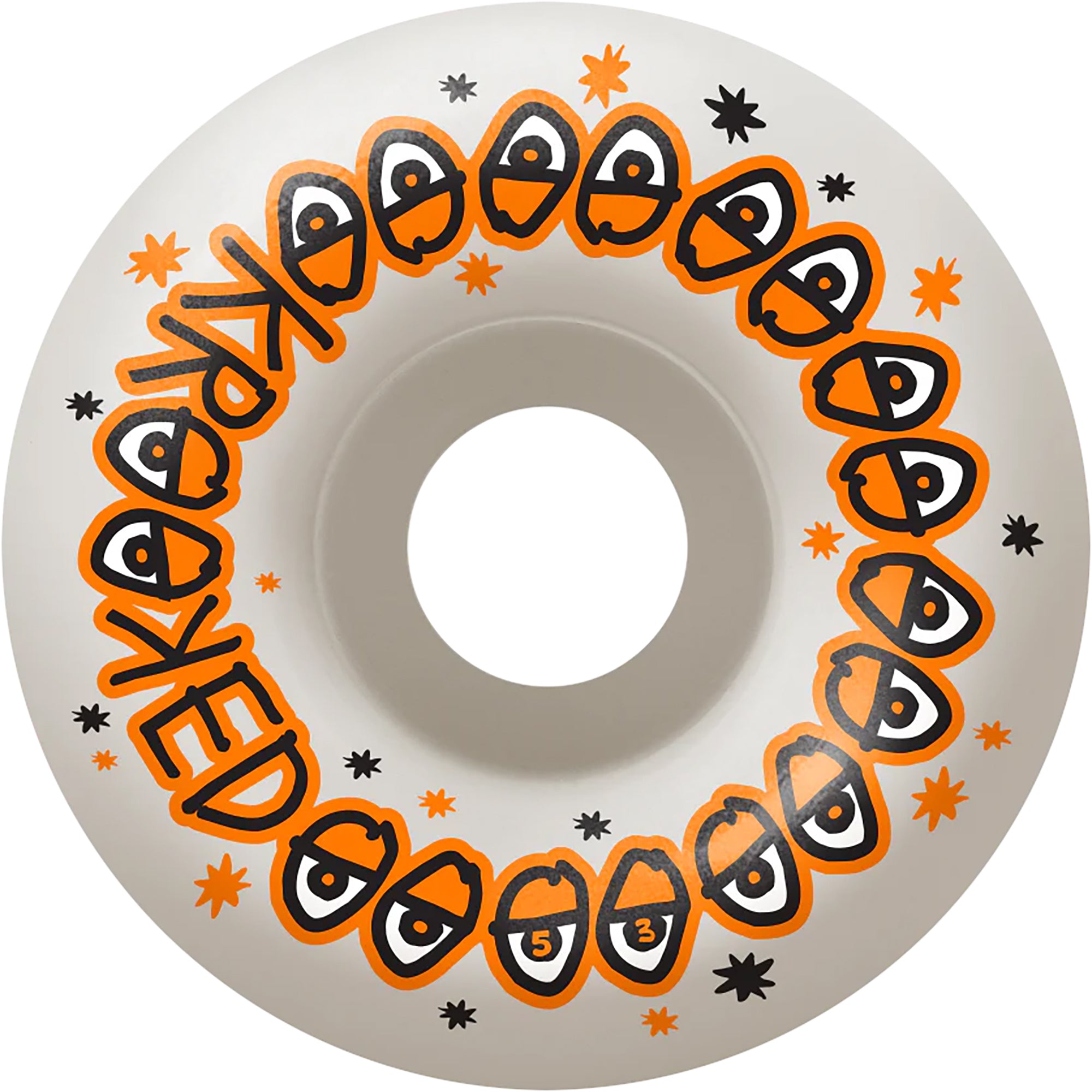 Krooked Glow Eyes Complete Skateboard 8.25"