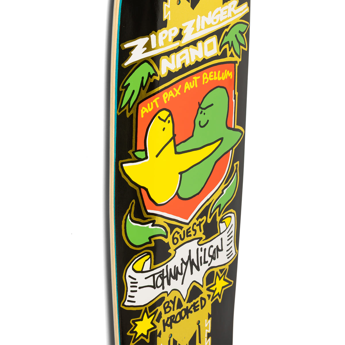 Krooked Johnny Wilson Guest Pro Zinger Nano Skateboard Deck 7.37"